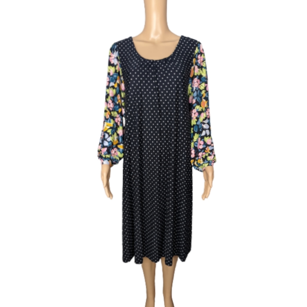 Anthropologie Maeve Sawyer Balloon-Sleeved Tunic Dress XL